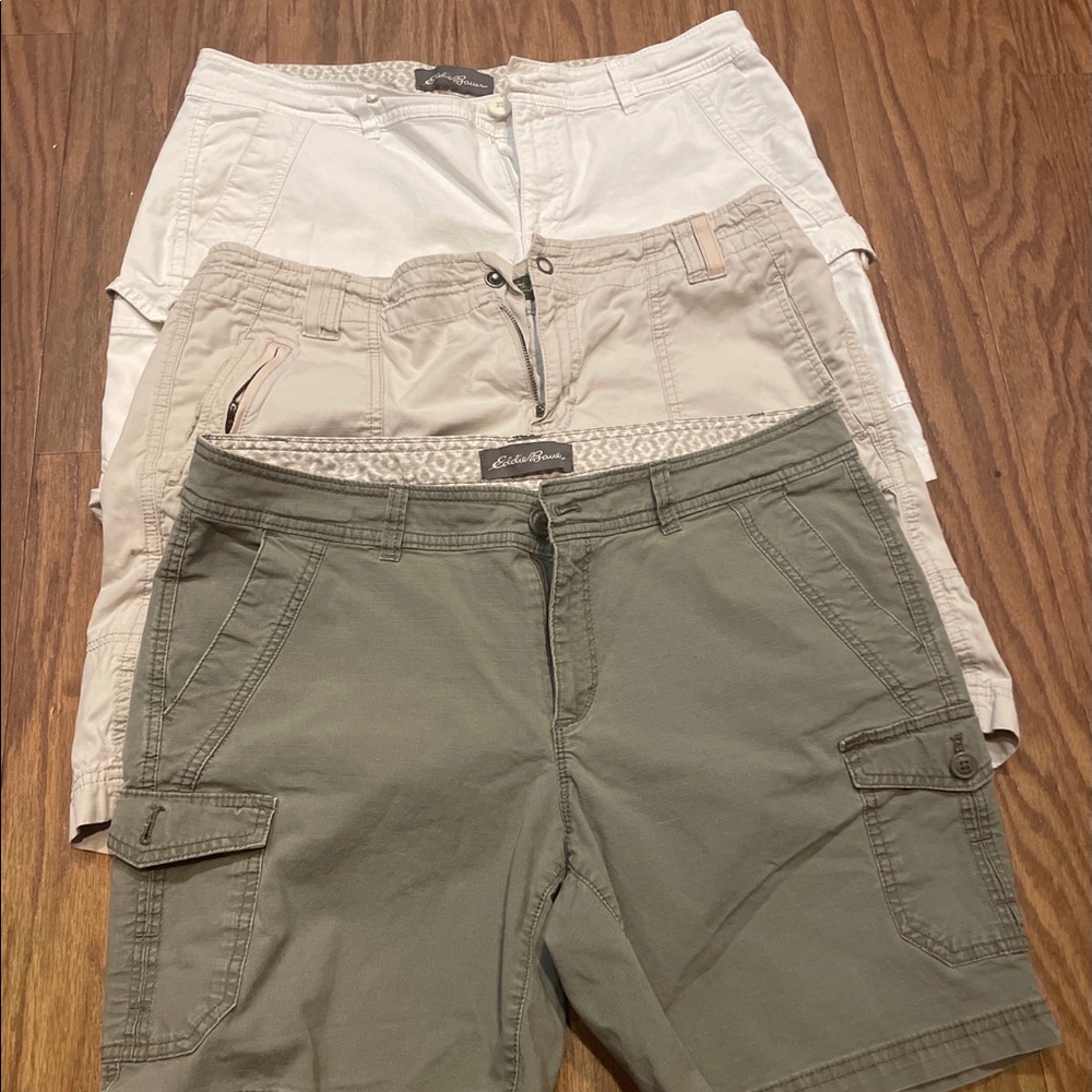 3 pair Eddie Bauer shorts